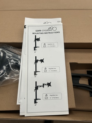 Ca. 24x Monitor Desk Bracket 1-Monitor Large Sam Creative, BRAAA000003
